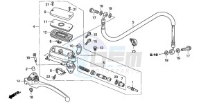 CBF1000 drawing CLUTCH MASTER CYLINDER