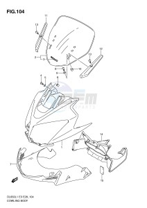 DL650 (E3) V-Strom drawing COWLING BODY