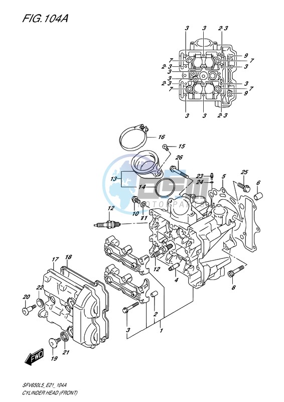 CYLINDER HEAD (FRONT)