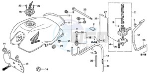 CBF600SA drawing FUEL TANK (CBF600N6/NA6)