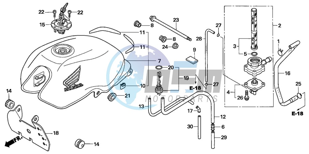 FUEL TANK (CBF600N6/NA6)