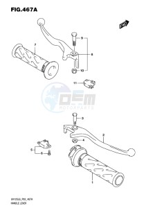 UH125 ABS BURGMAN EU drawing HANDLE LEVER