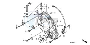 CBR600RA9 UK - (E / ABS) drawing RIGHT CRANKCASE COVER (CBR600RR9,A/RA9,A)