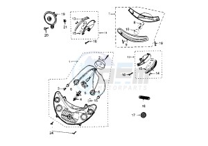 ELYSTAR TSDI - 50 cc drawing HEADLAMPS-BLINKERS