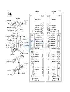 VN 1500 B [VULCAN 88 SE] (B1-B3) N7F drawing FRONT FORK -- N7F_N7FA_N8F_N8FA- -