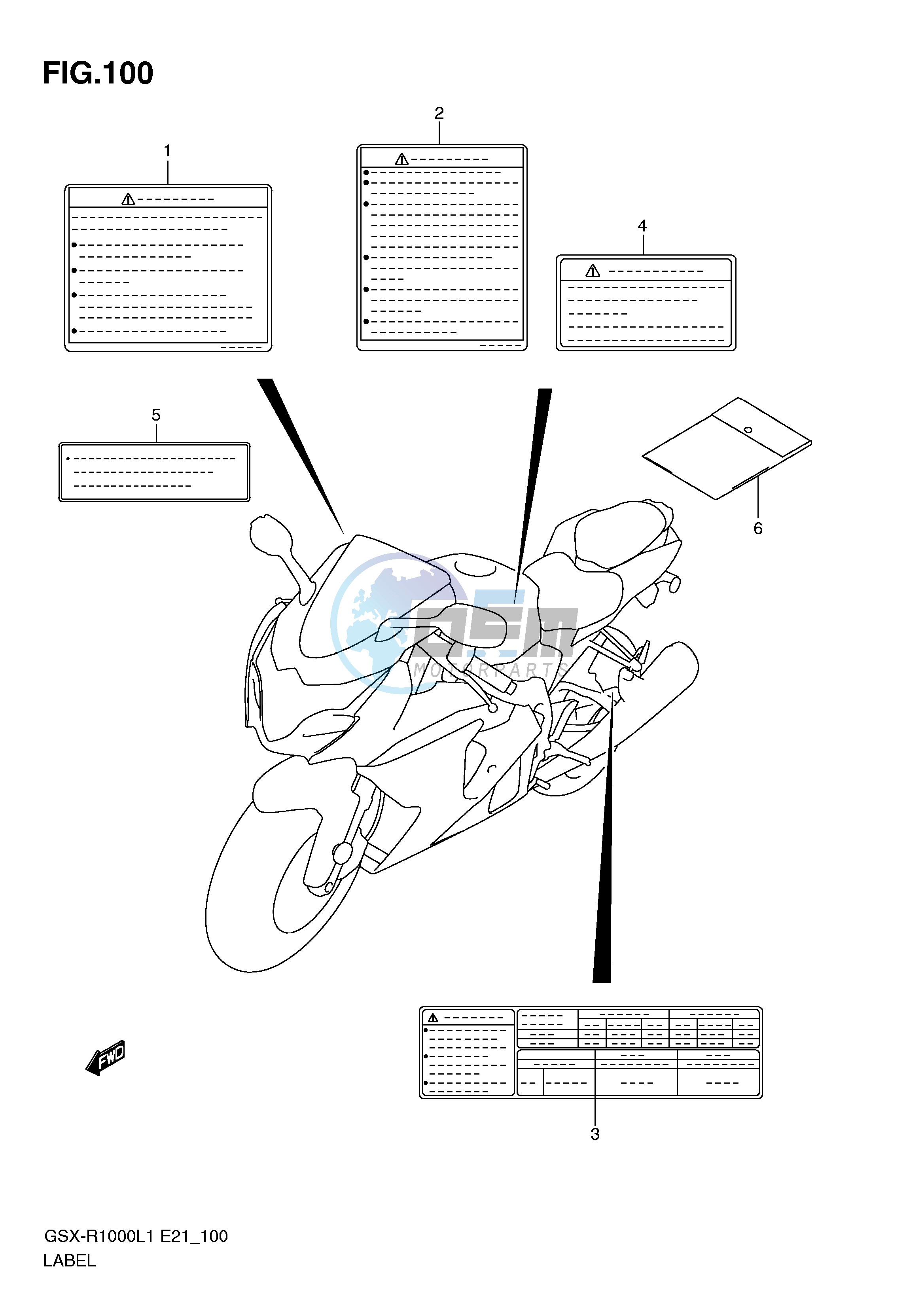 LABEL (GSX-R1000L1 E21)