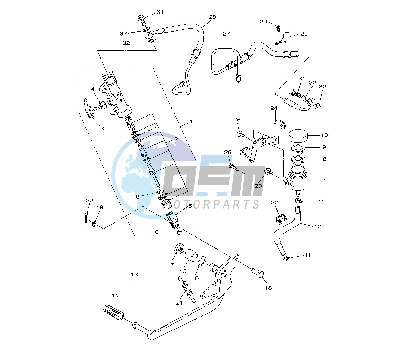 REAR MASTER CYLINDER