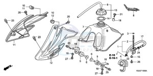 CRF100F9 Australia - (U) drawing FUEL TANK