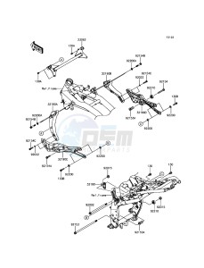 Z800 ZR800EGF UF (UK FA) XX (EU ME A(FRICA) drawing Engine Mount