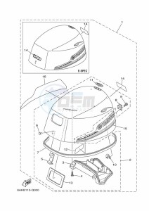 F15CMHL drawing FAIRING-UPPER