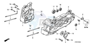 PES125R9 UK - (E / MKH STC) drawing CRANKCASE