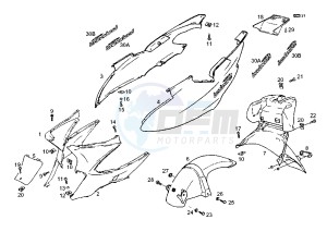 BOULEVARD 125-150 cc drawing REAR BODY