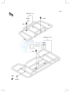 KLF 400 B [BAYOU 400 4X4] (B4-B6) [BAYOU 400 4X4] drawing CARRIER-- S- -