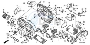 CB600FAA E / ABS MKH drawing AIR CLEANER