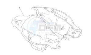 Scarabeo 50 2t (eng. Minarelli) drawing Front body I - Headlight support