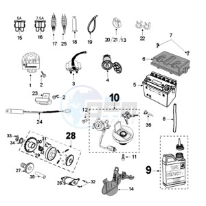 FIGHT 3 AN 4T drawing ELECTRIC PART