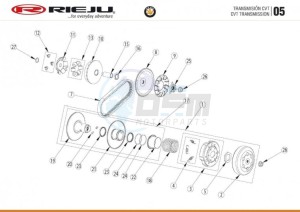 HOBBY-BYE-BIKE-EURO4-BLACK drawing TRANSMISSION