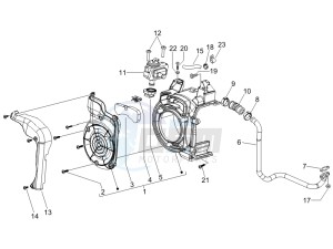 LX 150 4T E3 drawing Secondary air box