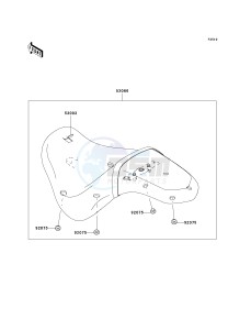 VN 900 C [VULCAN 900 CUSTOM] (7F-9FA) C8F drawing SEAT