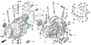 TRX450ER drawing CRANKCASE (TRX450R4,5)