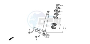 CBF1000S drawing STEERING STEM