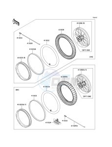 KX 65 A [KX65 MONSTER ENERGY] (A6F - A9FA) A9F drawing WHEELS_TIRES