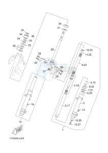 YP125RA (ABS) X-MAX 125 ABS (2DMJ 2DMJ) drawing STEERING