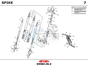 SPIKE-50-GREY drawing SUSPENSION