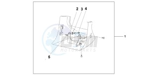 VTX1800C drawing LOWER COWL