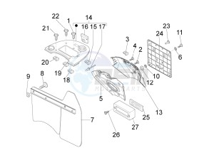 LX 50 4T-2V 25Kmh NL drawing Rear cover - Splash guard