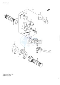 RM-Z 250 drawing HANDLE LEVER L1