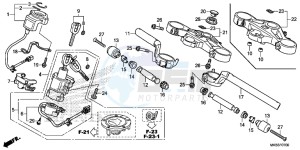 CBR1000SG CBR1000 - Fireblade SP Europe Direct - (ED) drawing HANDLE PIPE/ TOP BRIDGE