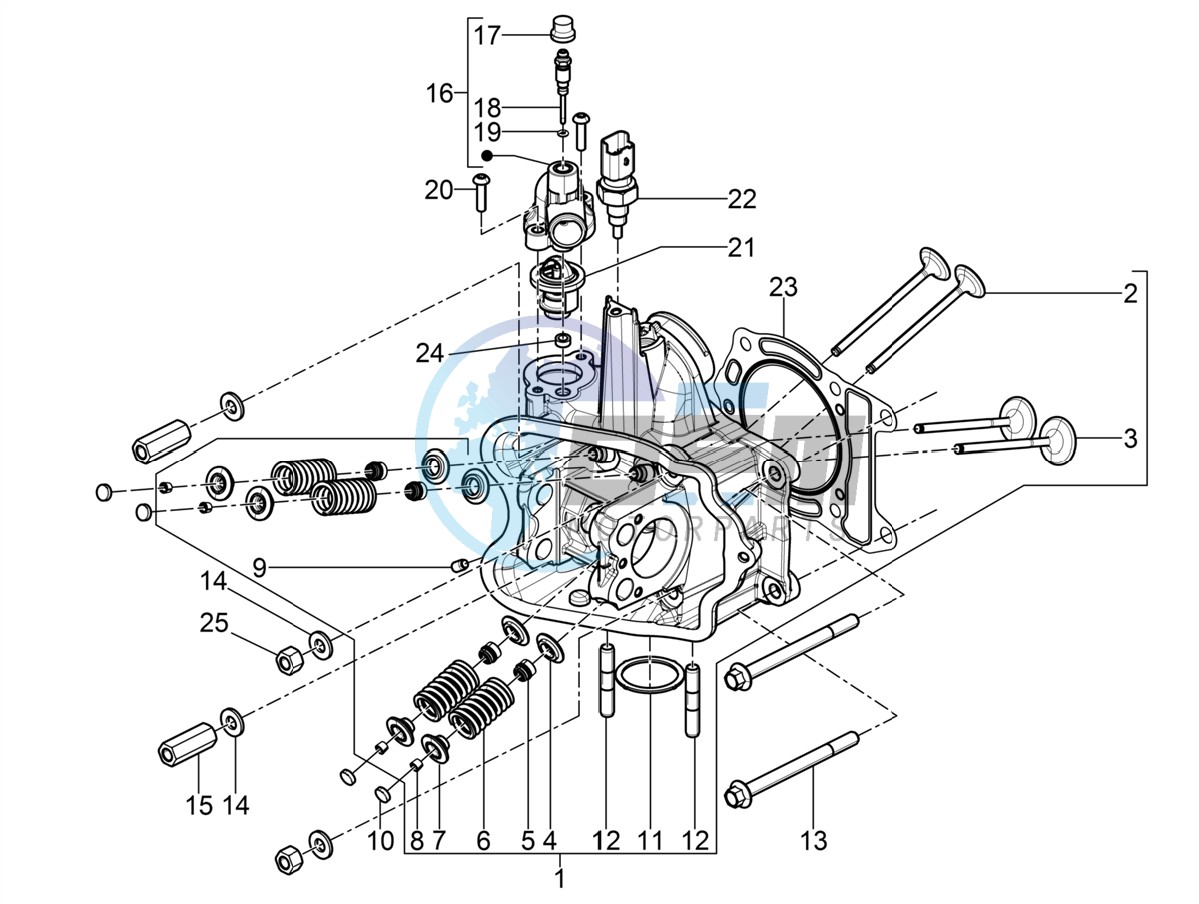 Cylinder head unit - Valve