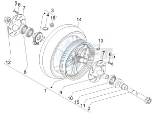 Nexus 500 SP e3 drawing Front wheel