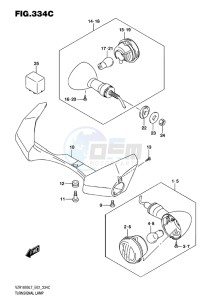 VZR1800BZ BOULEVARD EU drawing TURNSIGNAL LAMP