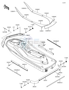 JET SKI ULTRA 310LX JT1500MHF EU drawing Pads