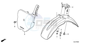 CRF100FB drawing FRONT FENDER