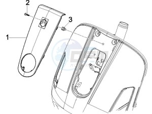 GTS 250 ABS UK drawing Front shield