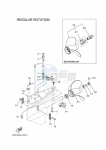 F115BETX drawing PROPELLER-HOUSING-AND-TRANSMISSION-2