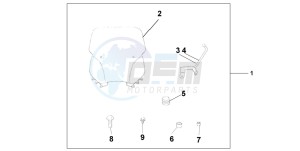 FJS600D SILVER WING drawing WINDSHIELD