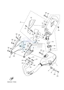 MTN320-A MTN-320-A MT-03 (B9A3) drawing EXHAUST