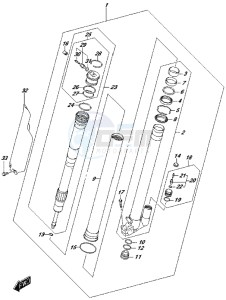 RM-Z450 drawing RH FRONT FORK DAMPER