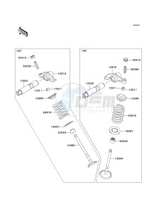 KLX 140 B (KLX140L MONSTER ENERGY) (B8F-B9FA) B9FA drawing VALVE-- S- -