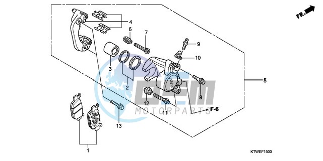 REAR BRAKE CALIPER