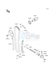 KLF 300 C [BAYOU 300 4X4] (C15-C17 C17 CAN ONLY) [BAYOU 300 4X4] drawing CAMSHAFT-- S- -_TENSIONER