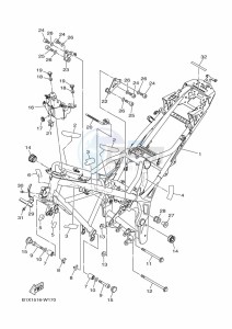 YZF250-A (B1X1) drawing FRAME