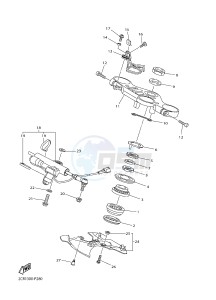 YZF-R1M 998 R6 (2KSL) drawing STEERING