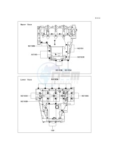 ZX 600 J [ZZR600] (J6F-J8F) J8F drawing CRANKCASE BOLT PATTERN