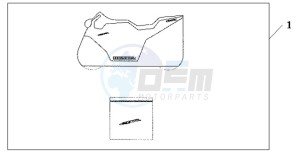 CBR600RR9 France - (F / CMF SPC) drawing INDOOR CYCLE COVER