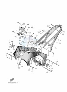 MT-09-SP MTN890D (BAMP) drawing FRAME